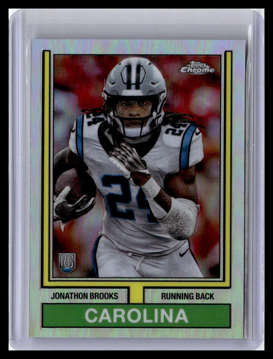 2024 Topps Chrome #74TF-13 Jonathon Brooks 1974 Topps Football Pink Refractor