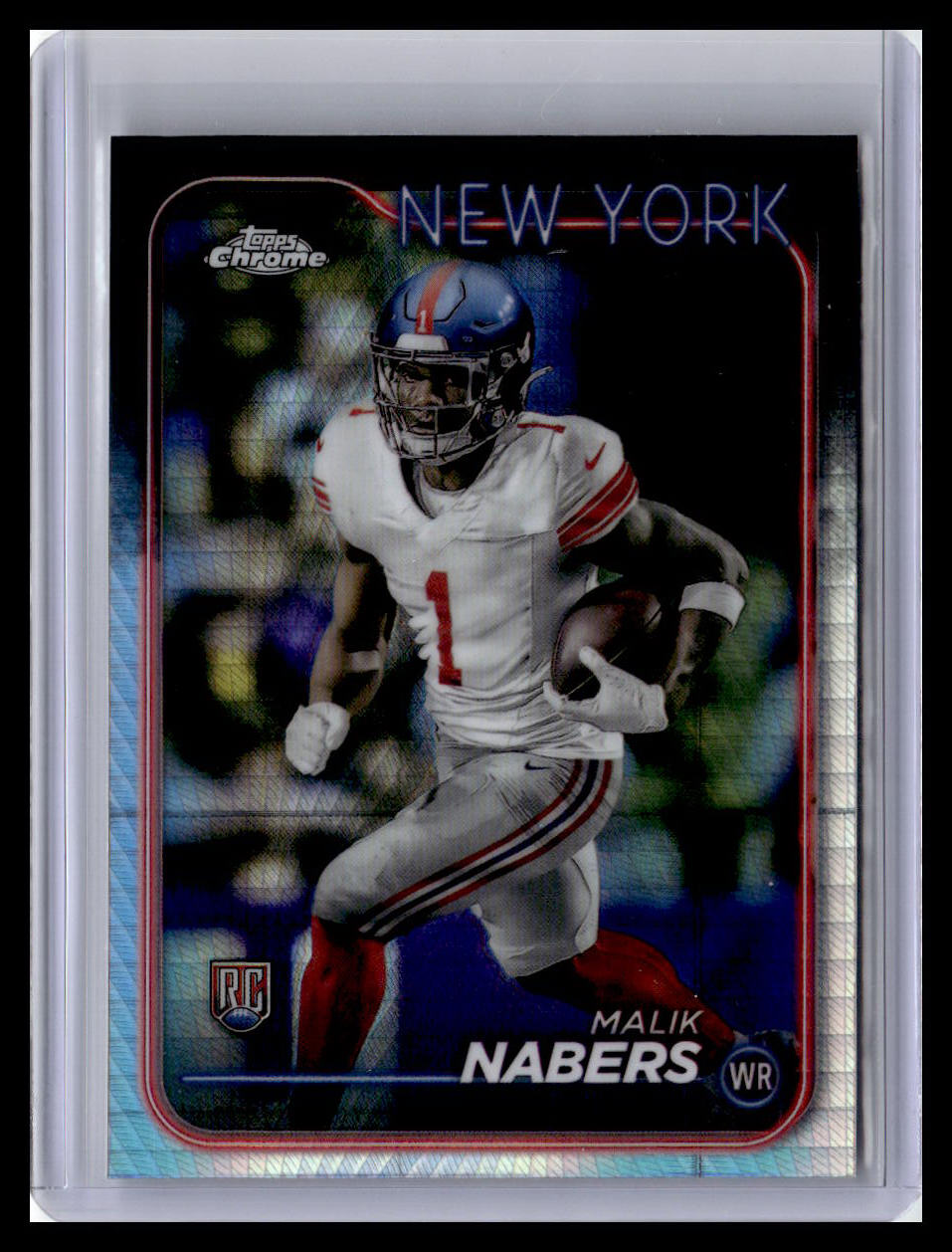 2024 Topps Chrome #205 Malik Nabers Prism Refractor