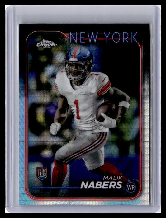 2024 Topps Chrome #205 Malik Nabers Prism Refractor