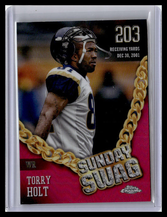 2024 Topps Chrome #SS-21 Torry Holt Sunday Swag Pink Refractor