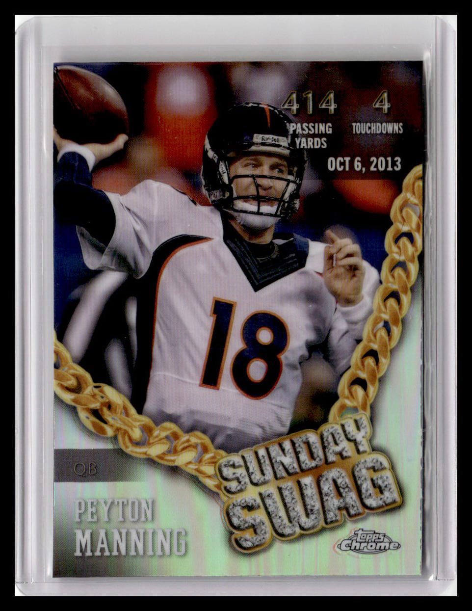 2024 Topps Chrome #SS-10 Peyton Manning Sunday Swag
