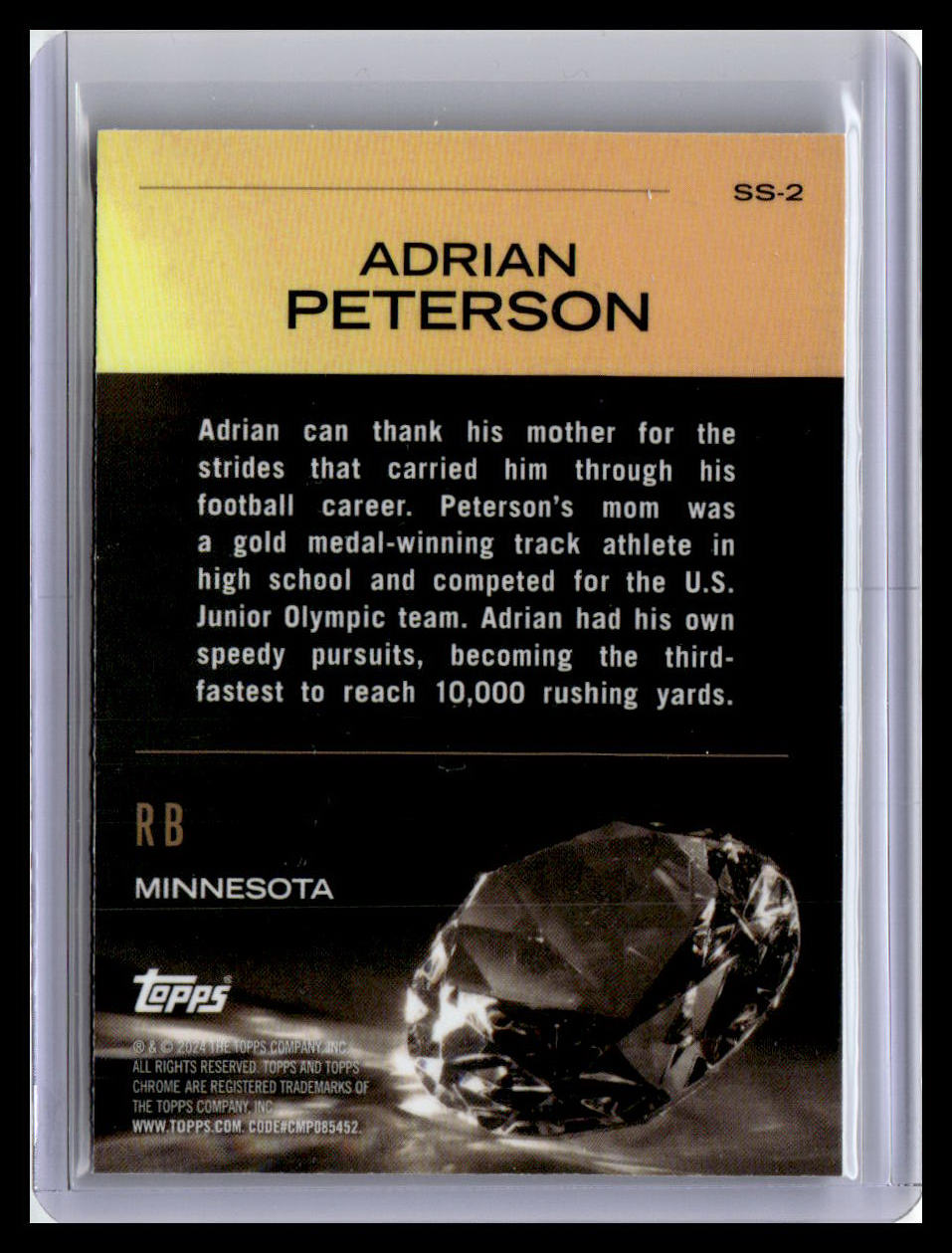 2024 Topps Chrome #SS-2 Adrian Peterson Sunday Swag