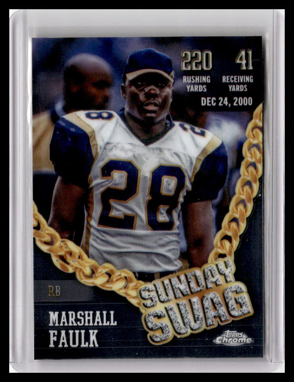2024 Topps Chrome #SS-20 Marshall Faulk Sunday Swag