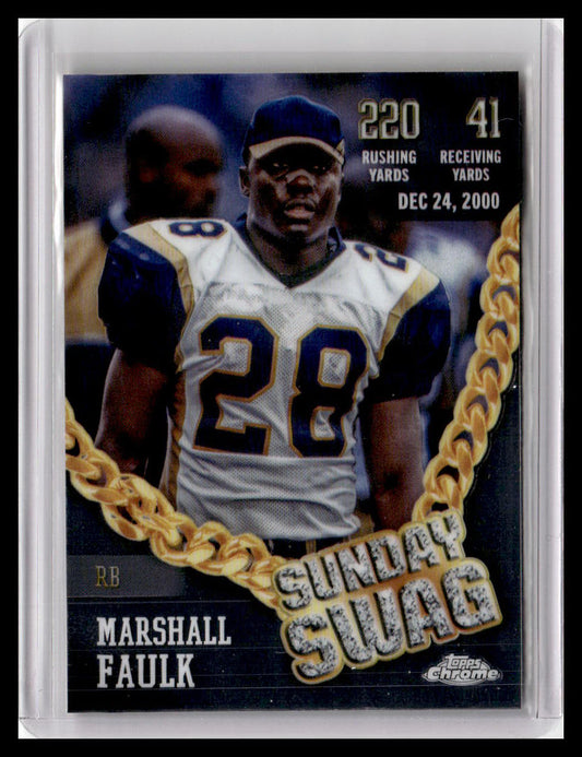 2024 Topps Chrome #SS-20 Marshall Faulk Sunday Swag