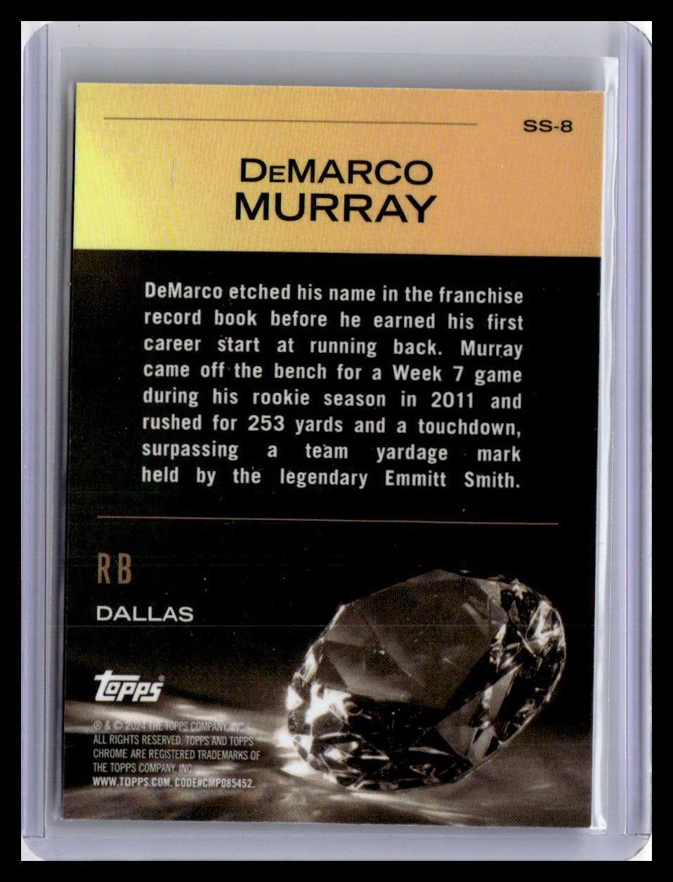 2024 Topps Chrome #SS-8 DeMarco Murray Sunday Swag