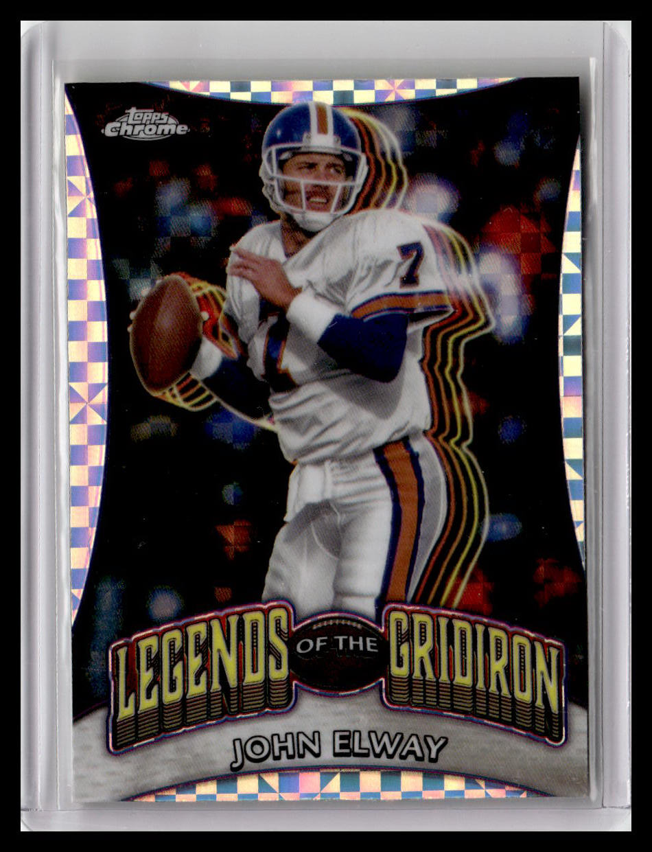 2024 Topps Chrome #LOG-11 John Elway Legends of the Gridiron X-Fractor