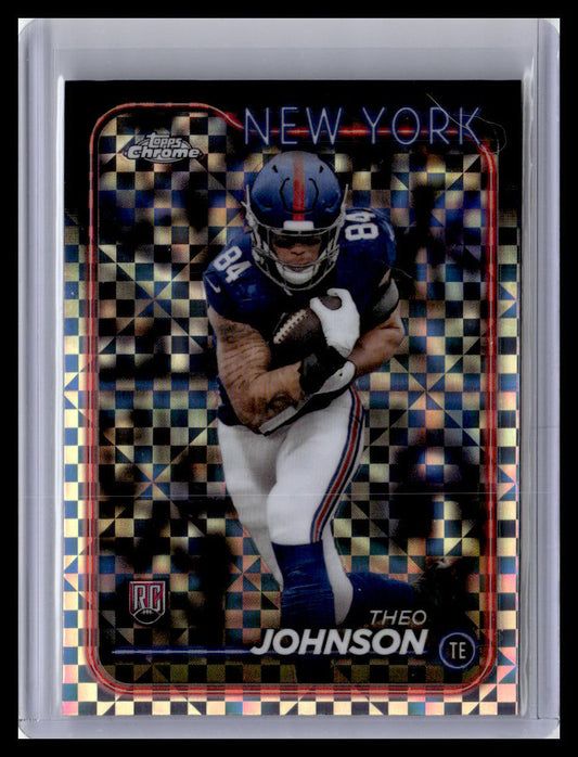 2024 Topps Chrome #257 Theo Johnson X-Fractor