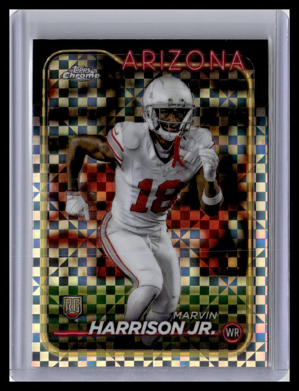 2024 Topps Chrome #204 Marvin Harrison Jr. X-Fractor