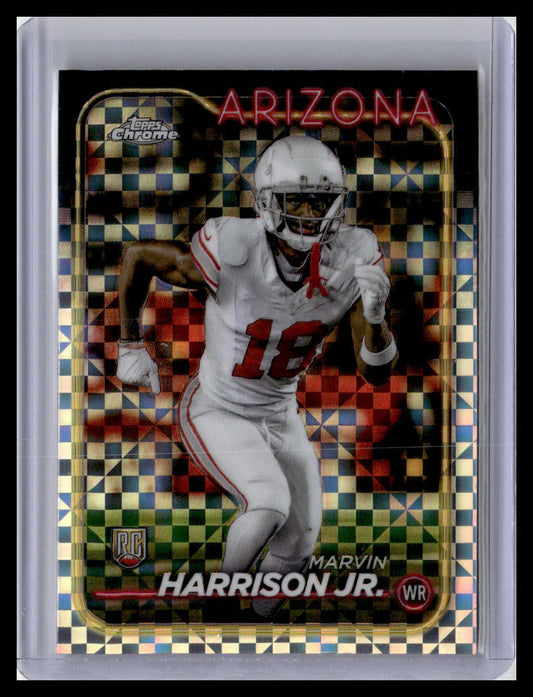 2024 Topps Chrome #204 Marvin Harrison Jr. X-Fractor