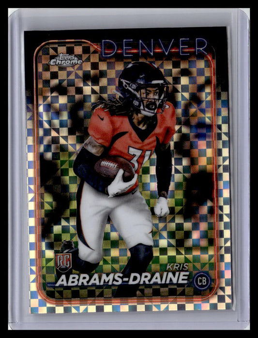 2024 Topps Chrome #256 Kris Abrams-Draine X-Fractor