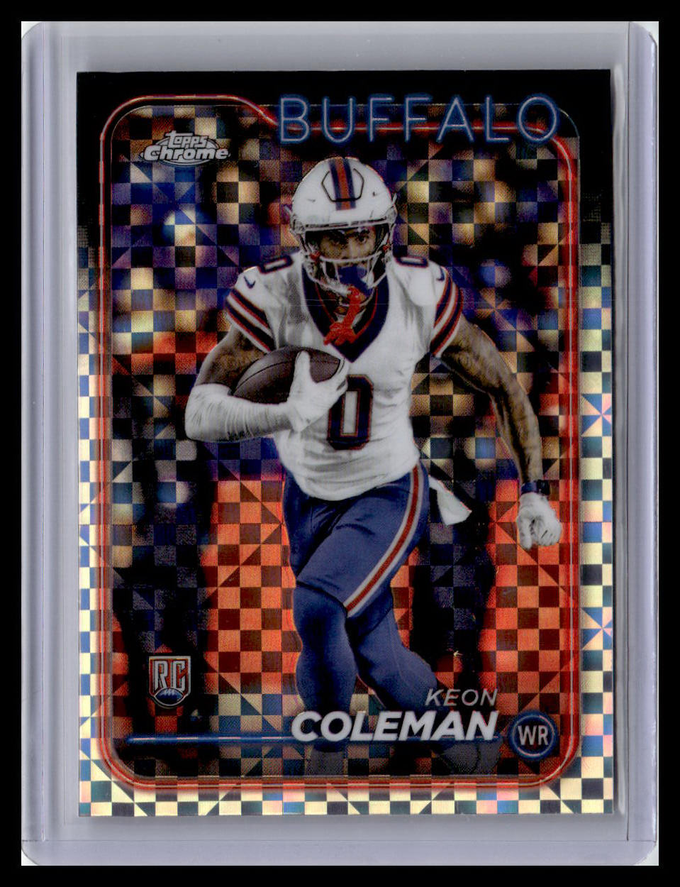 2024 Topps Chrome #209 Keon Coleman X-Fractor