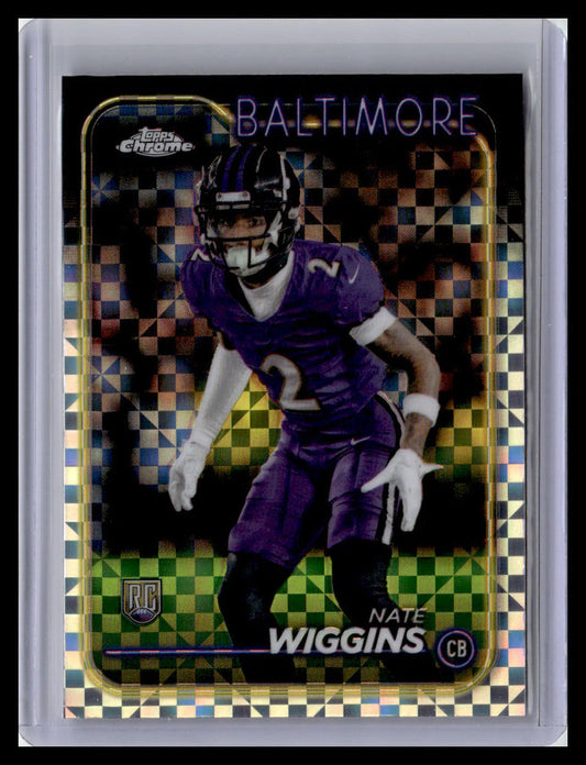 2024 Topps Chrome #227 Nate Wiggins X-Fractor