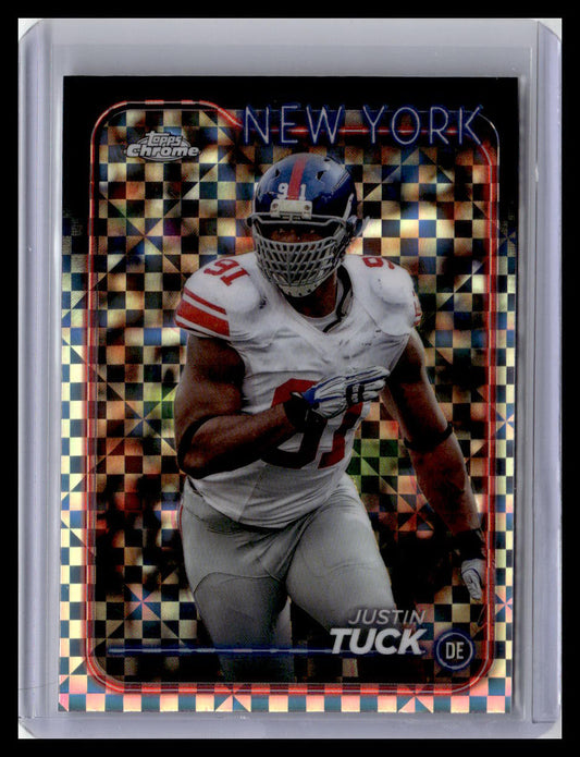 2024 Topps Chrome #142 Justin Tuck X-Fractor