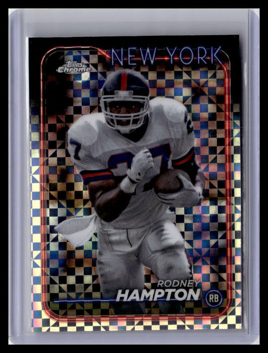2024 Topps Chrome #144 Rodney Hampton X-Fractor