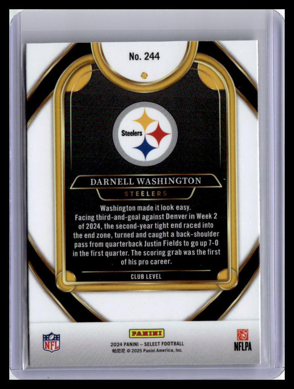 2024 Panini Select #244 Darnell Washington