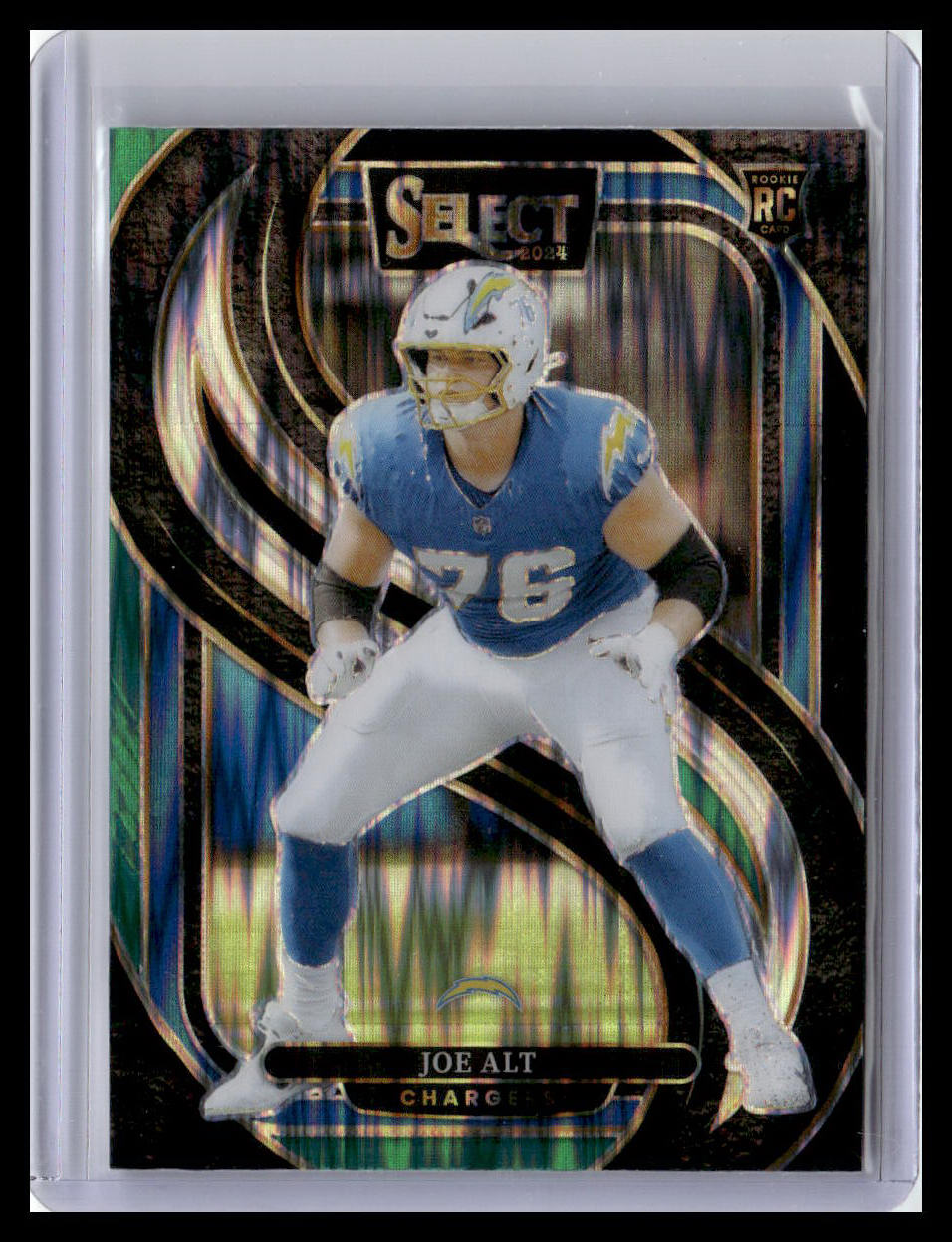 2024 Panini Select #159 Joe Alt Black & Green Prizm Shock