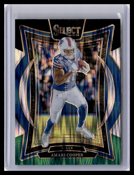 2024 Panini Select #5 Amari Cooper Black & Green Prizm Shock