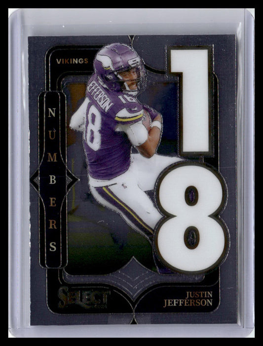 2024 Panini Select #1 Justin Jefferson Select Numbers