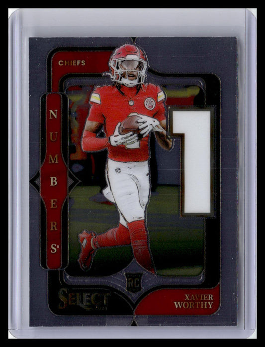 2024 Panini Select #8 Xavier Worthy Select Numbers