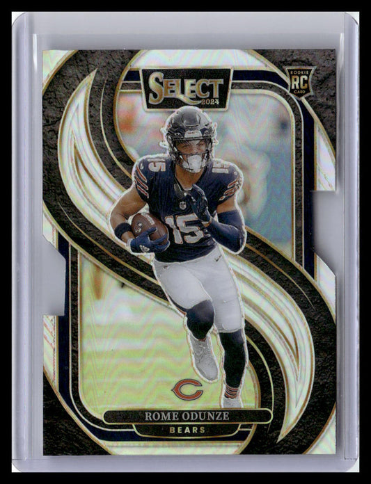 2024 Panini Select #136 Rome Odunze Silver Prizm Die Cut