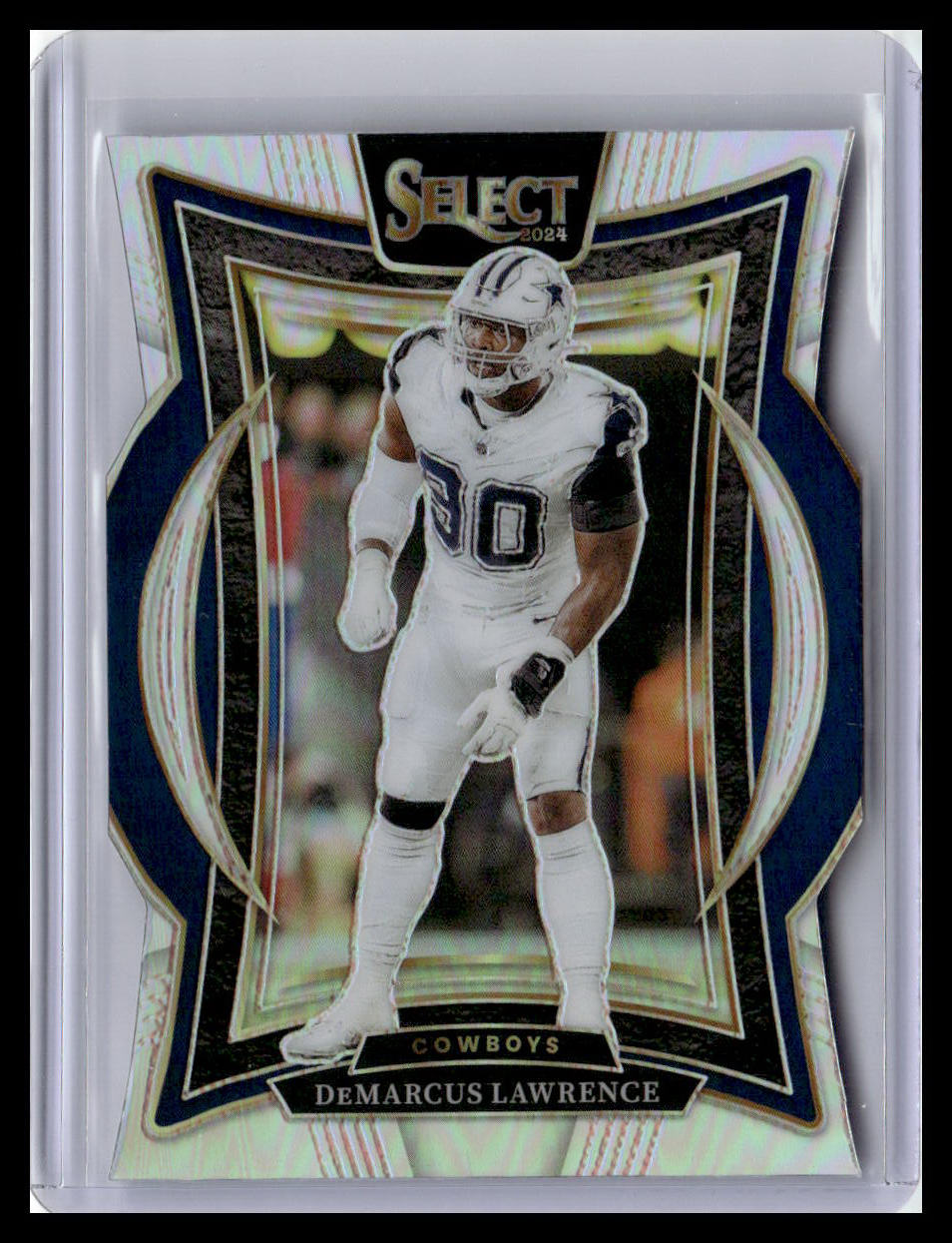 2024 Panini Select #47 DeMarcus Lawrence Silver Prizm Die Cut