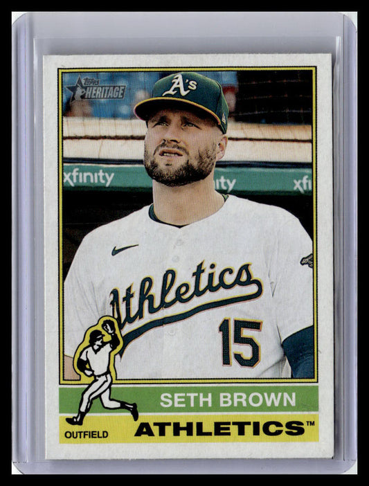 2025 Topps Heritage #292 Seth Brown