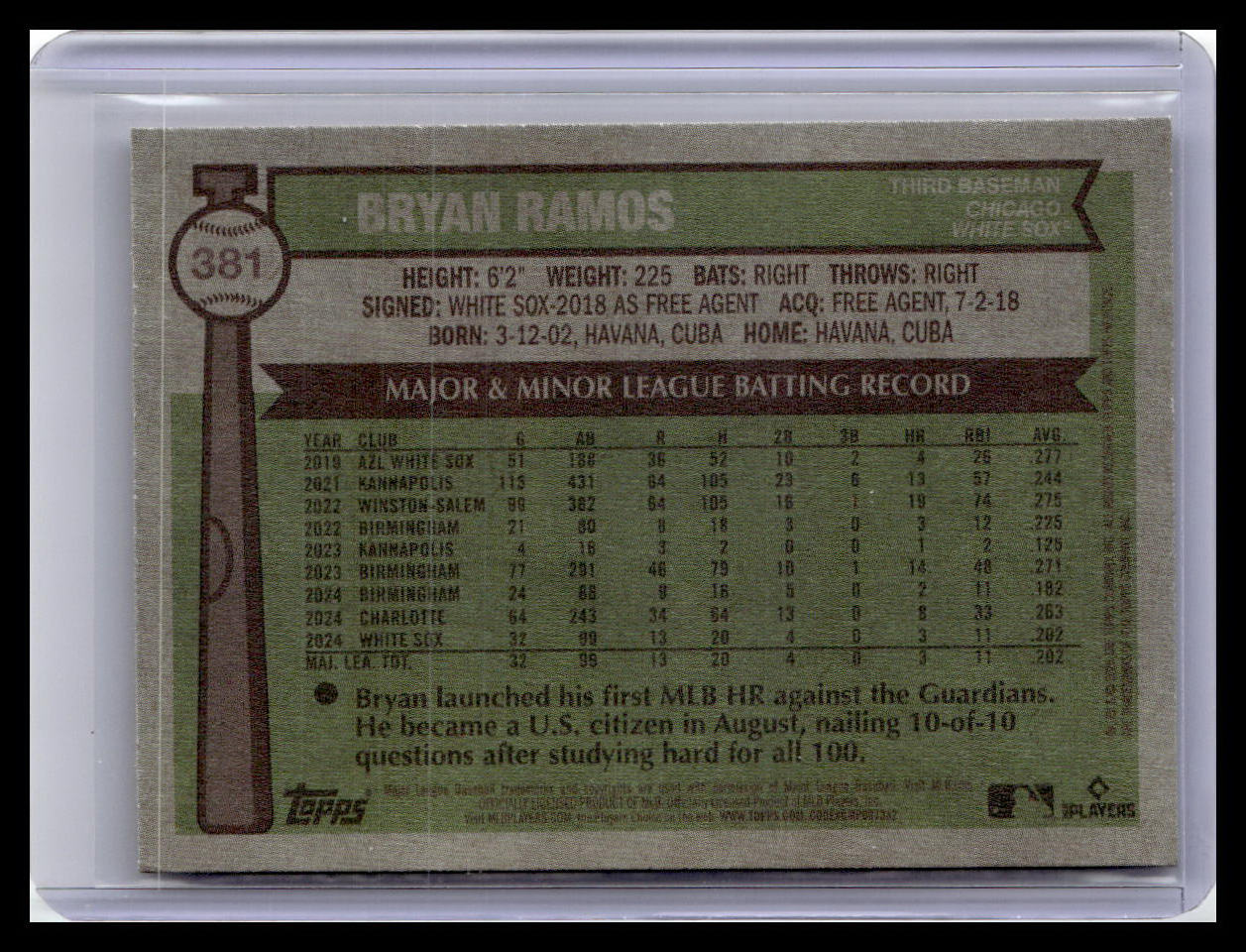 2025 Topps Heritage #381 Bryan Ramos