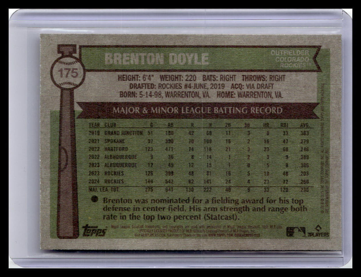2025 Topps Heritage #175 Brenton Doyle