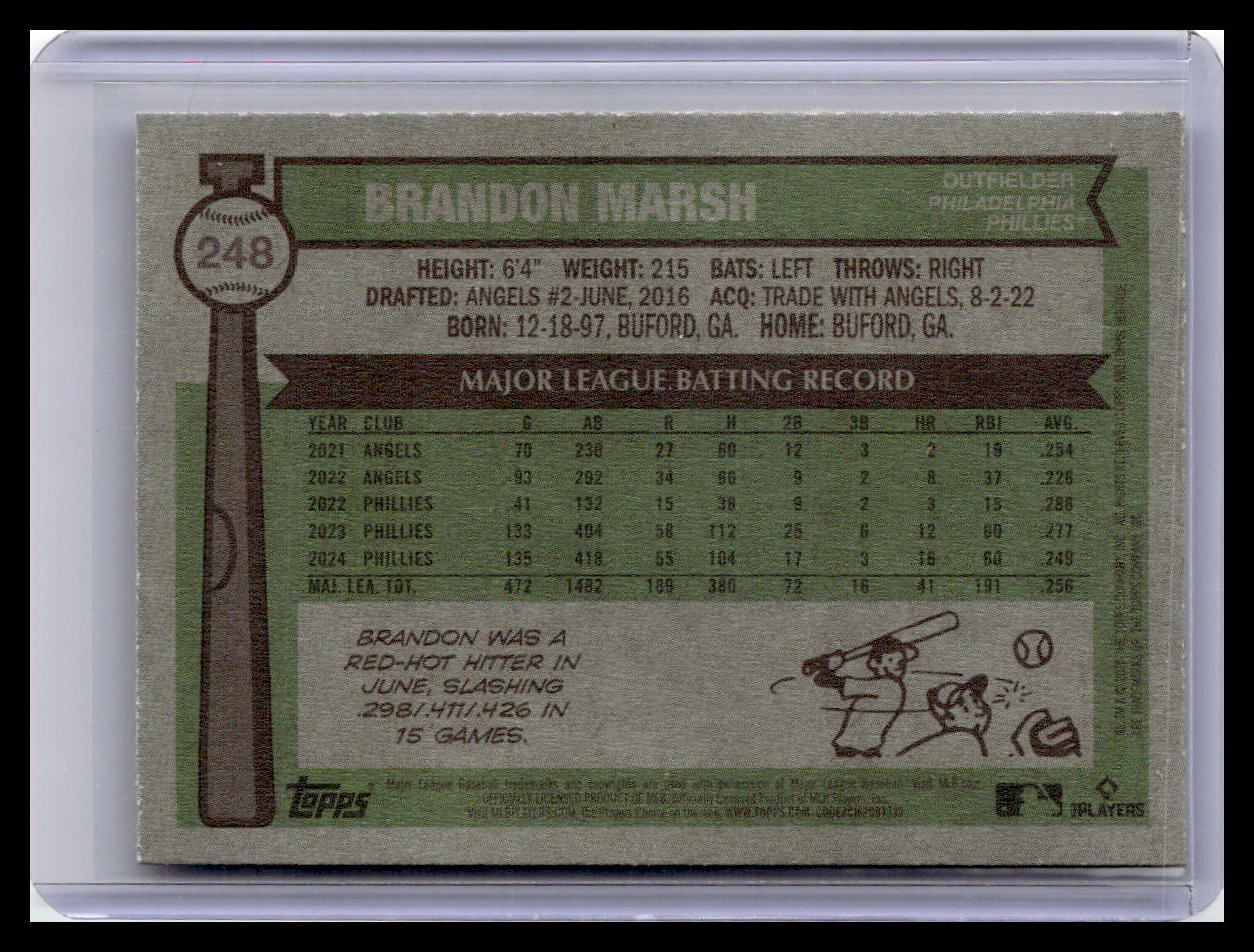 2025 Topps Heritage #248 Brandon Marsh