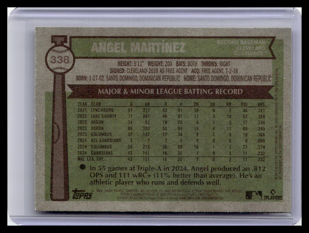 2025 Topps Heritage #338 Angel Martínez
