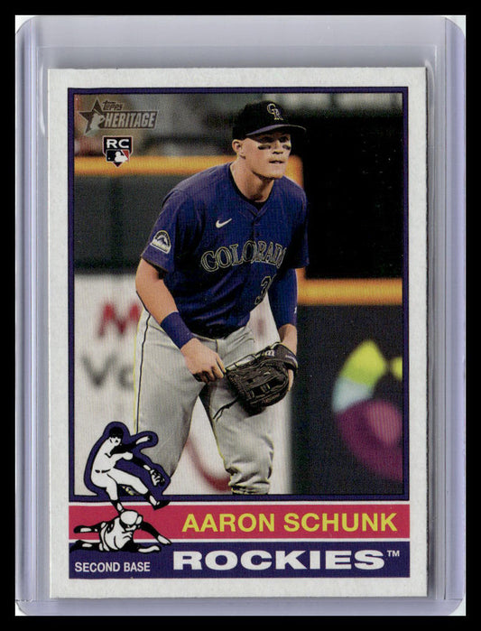 2025 Topps Heritage #90 Aaron Schunk