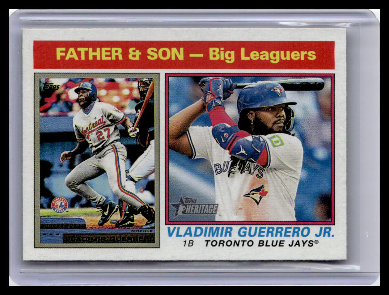 2025 Topps Heritage #69 Vladimir Guerrero / Vladimir Guerrero Jr.