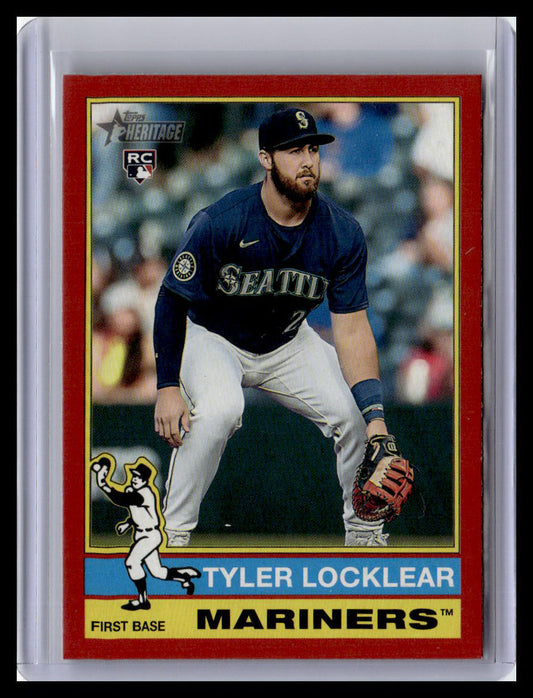 2025 Topps Heritage #447 Tyler Locklear Red Border