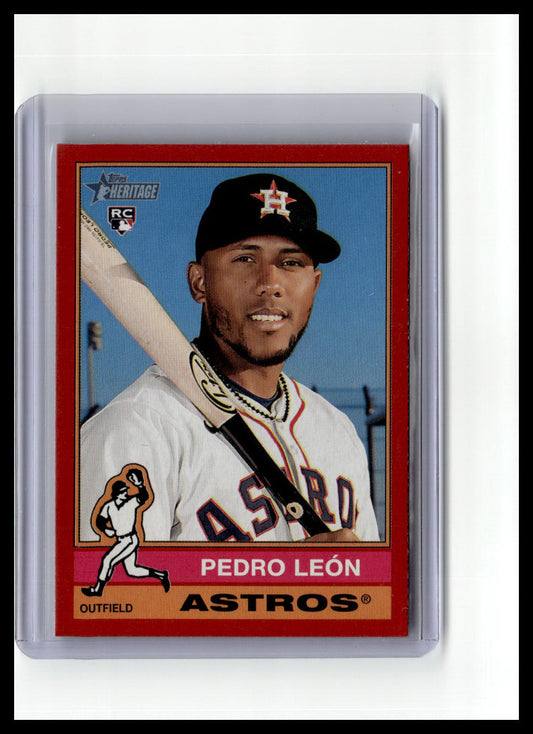 2025 Topps Heritage #271 Pedro León Red Border