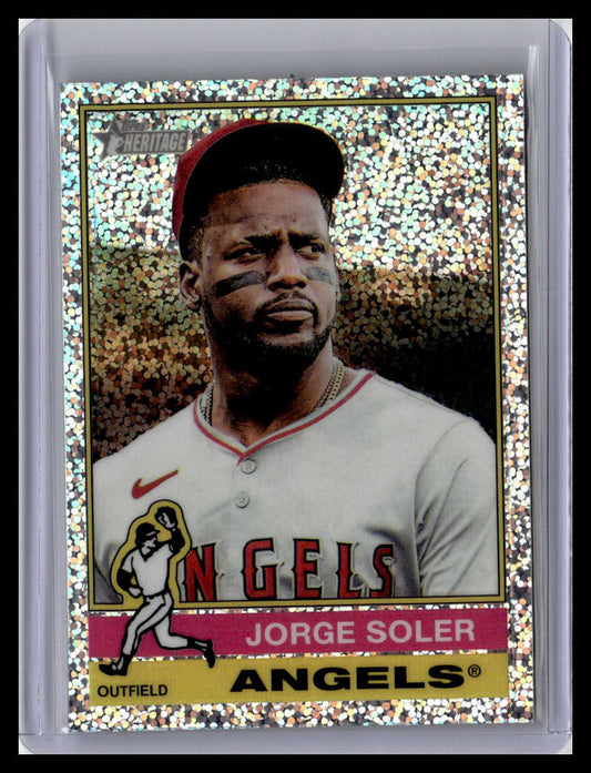 2025 Topps Heritage #13 Jorge Soler Chrome Silver Sparkle Refractor