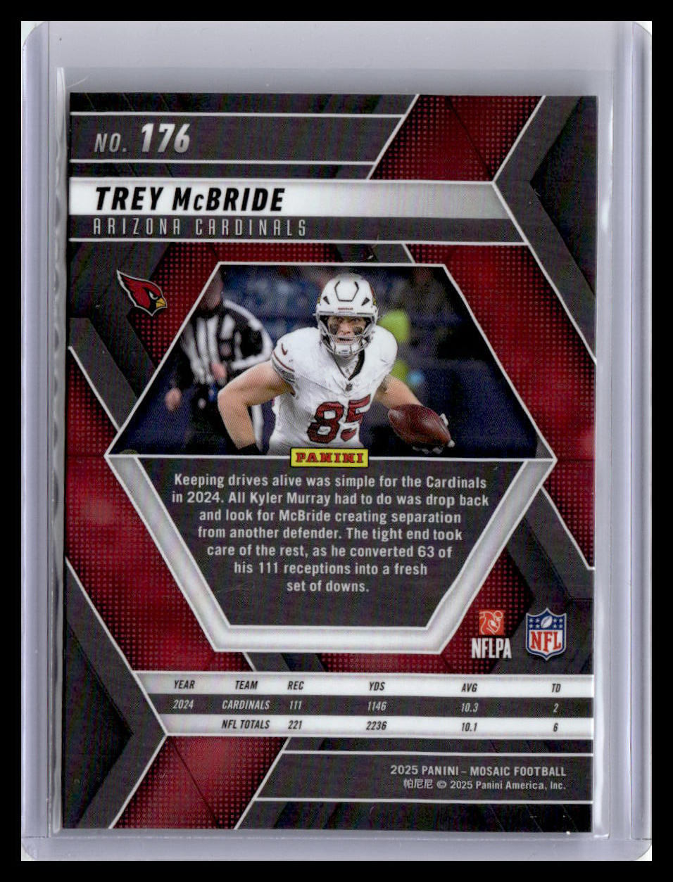 2025 Panini Mosaic #176 Trey McBride Mosaic