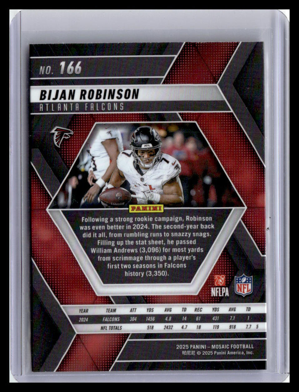 2025 Panini Mosaic #166 Bijan Robinson