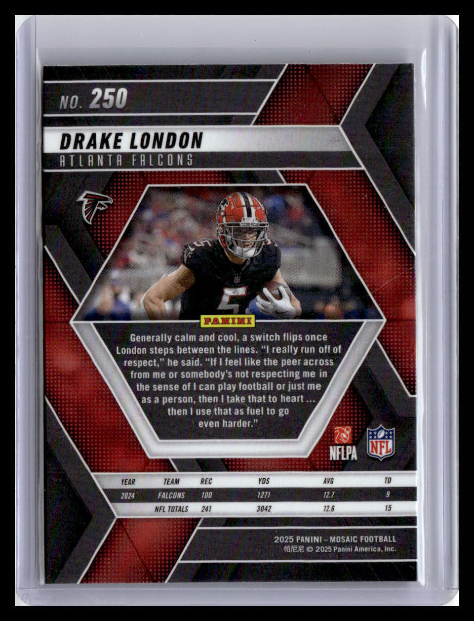 2025 Panini Mosaic #250 Drake London