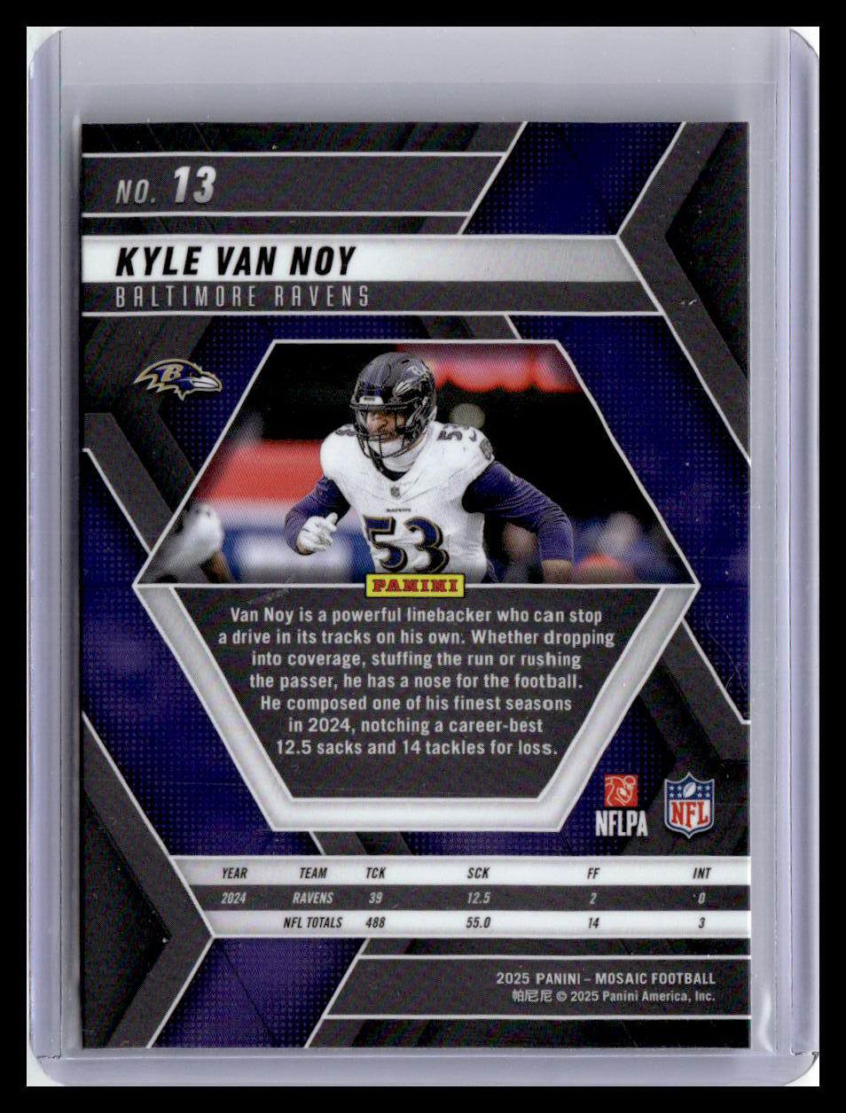 2025 Panini Mosaic #13 Kyle Van Noy