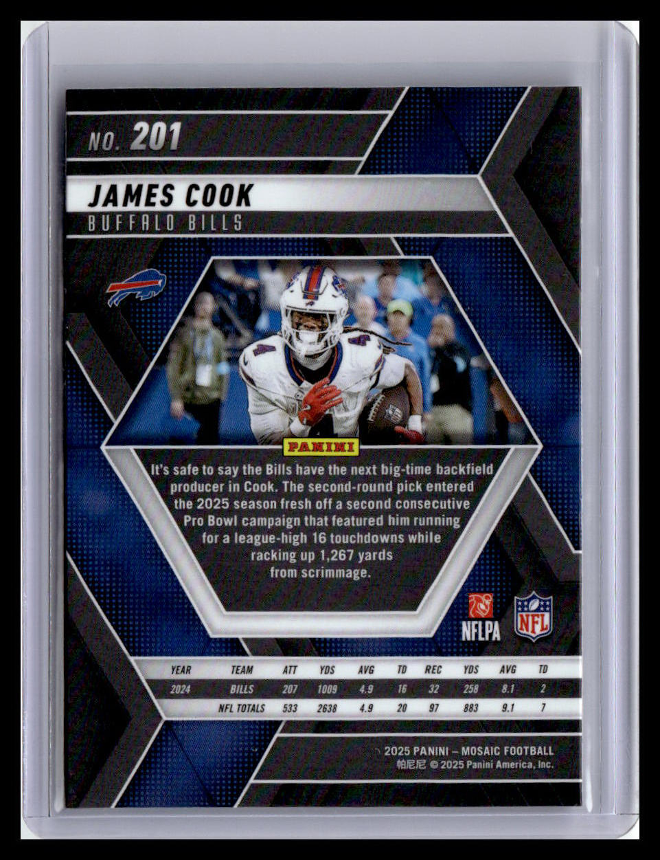 2025 Panini Mosaic #201 James Cook