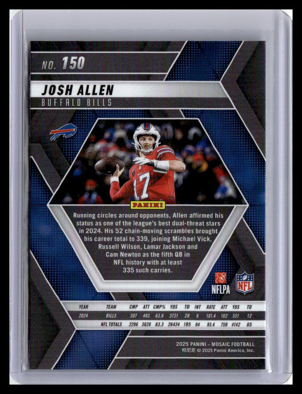 2025 Panini Mosaic #150 Josh Allen