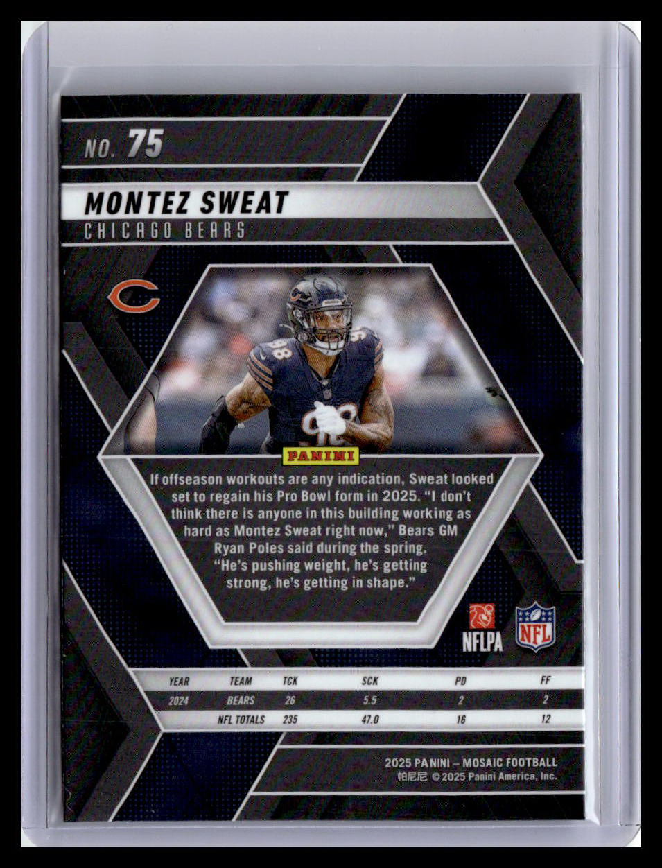 2025 Panini Mosaic #75 Montez Sweat