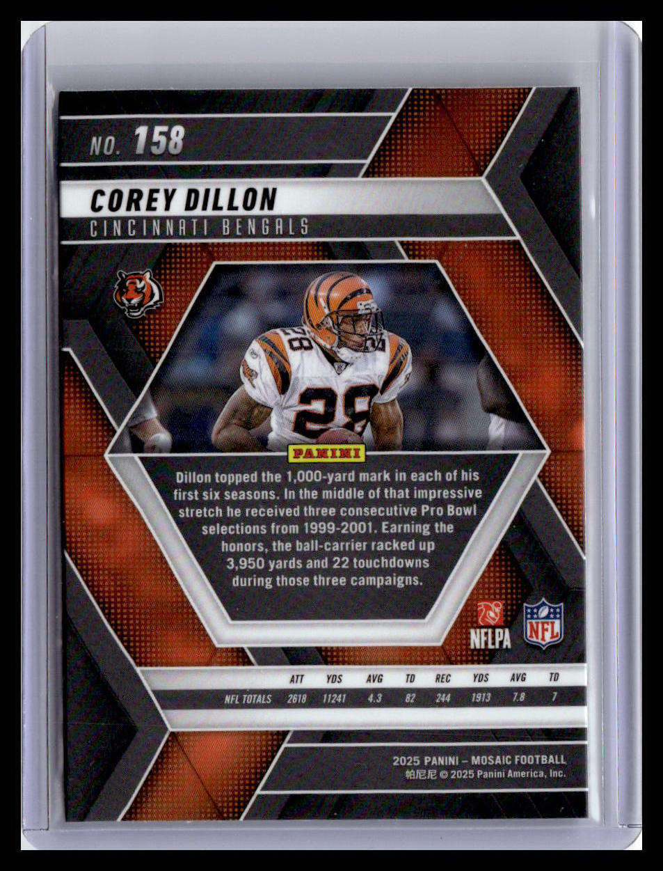 2025 Panini Mosaic #158 Corey Dillon