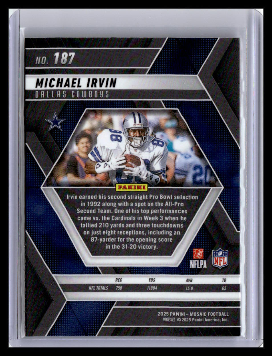 2025 Panini Mosaic #187 Michael Irvin
