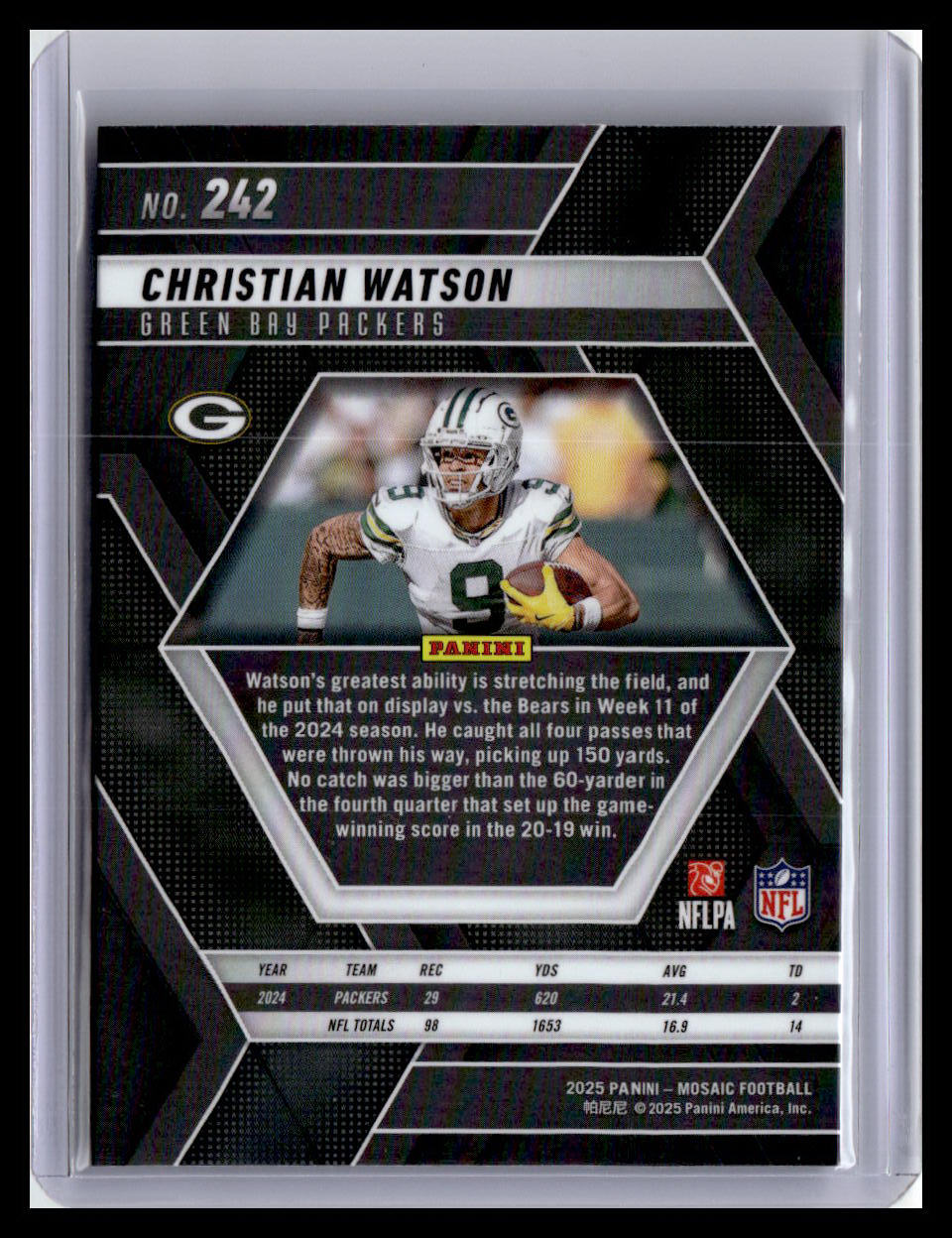 2025 Panini Mosaic #242 Christian Watson