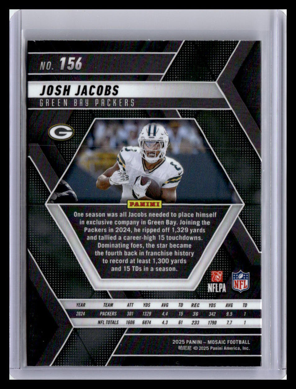 2025 Panini Mosaic #156 Josh Jacobs