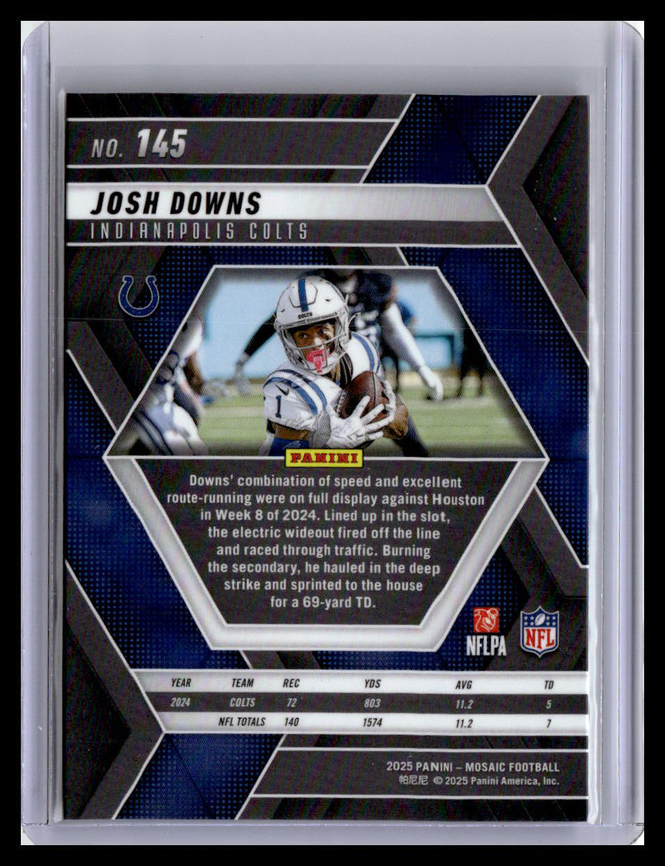 2025 Panini Mosaic #145 Josh Downs