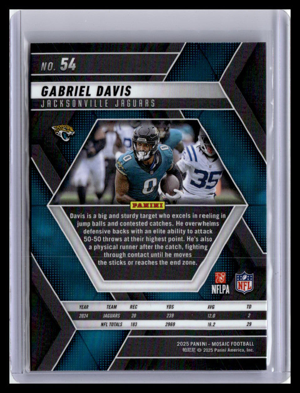 2025 Panini Mosaic #54 Gabriel Davis