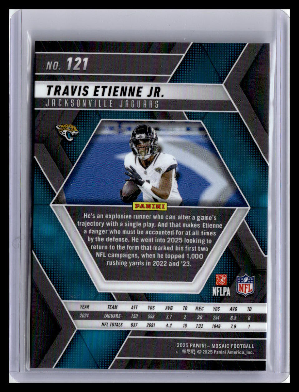 2025 Panini Mosaic #121 Travis Etienne Jr.
