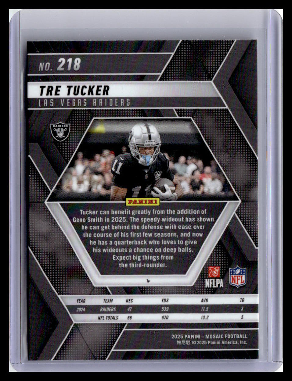 2025 Panini Mosaic #218 Tre Tucker